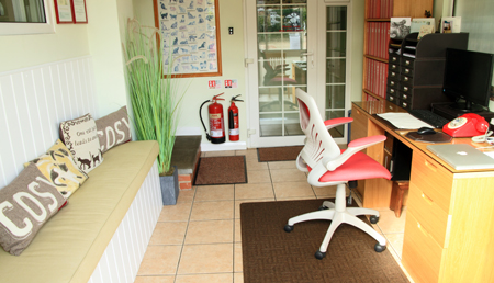 Our reception/office